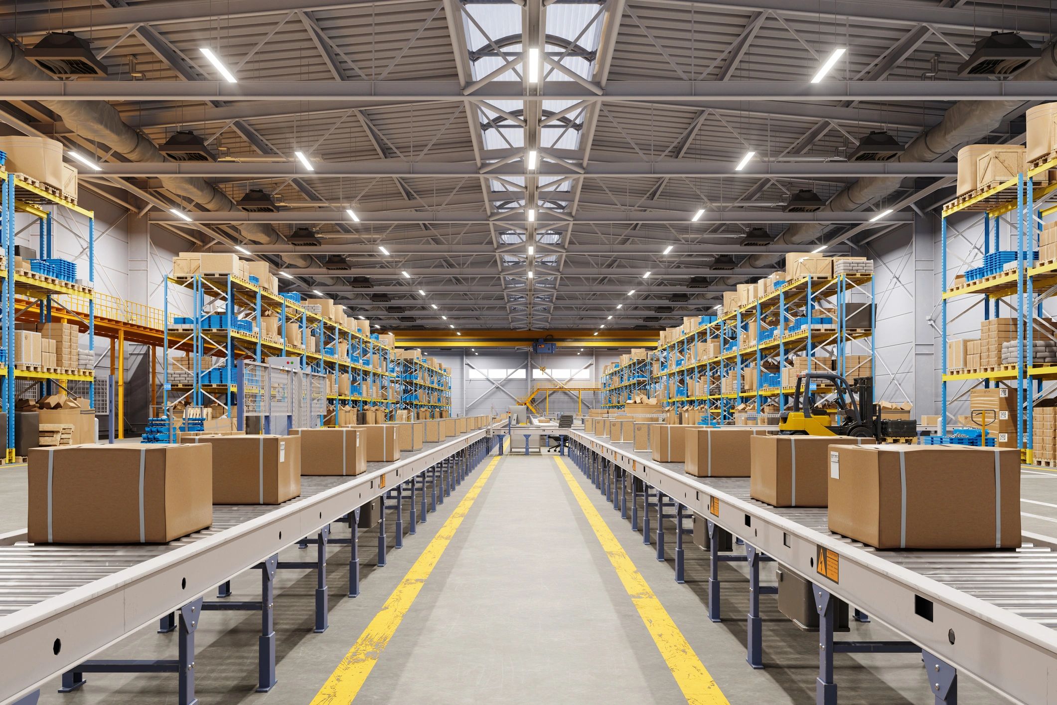 Boxes and pallets for business logistics