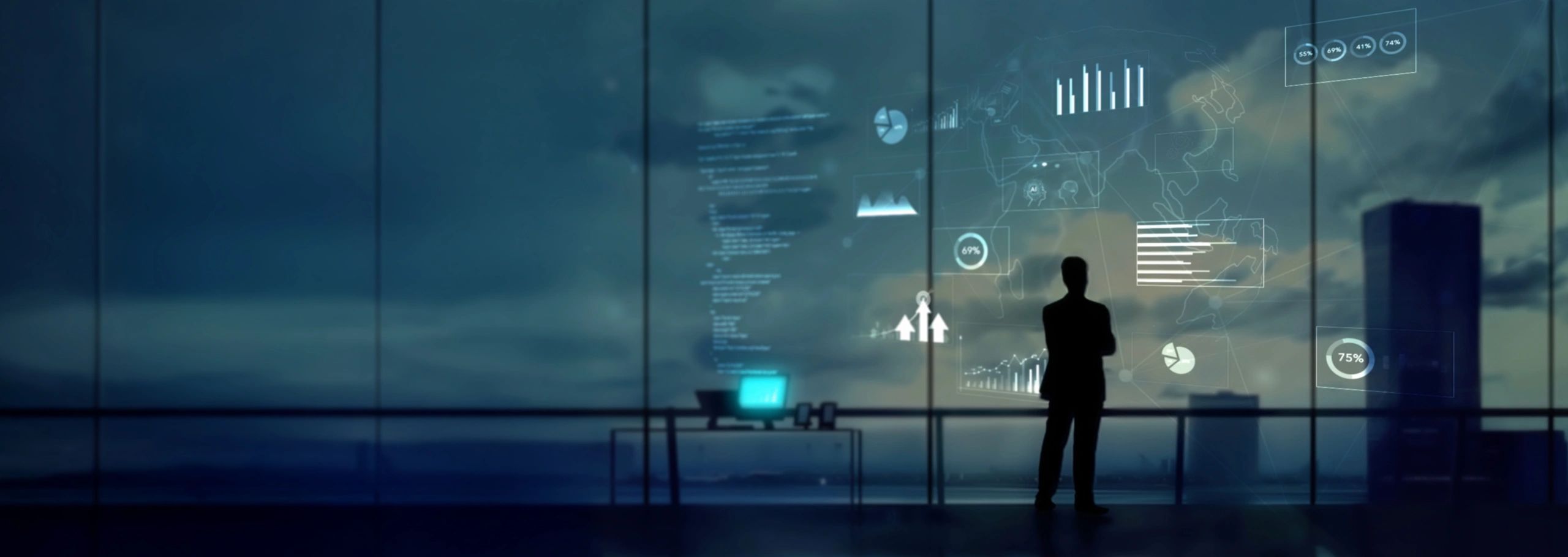 business trading modern office