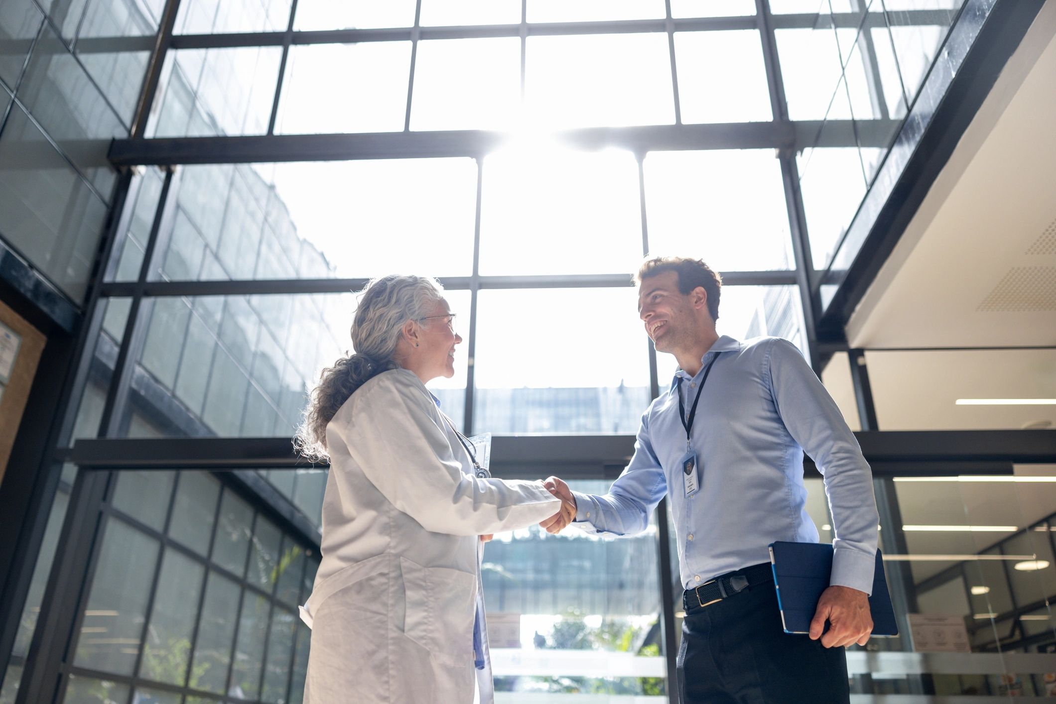 business partnership handshake