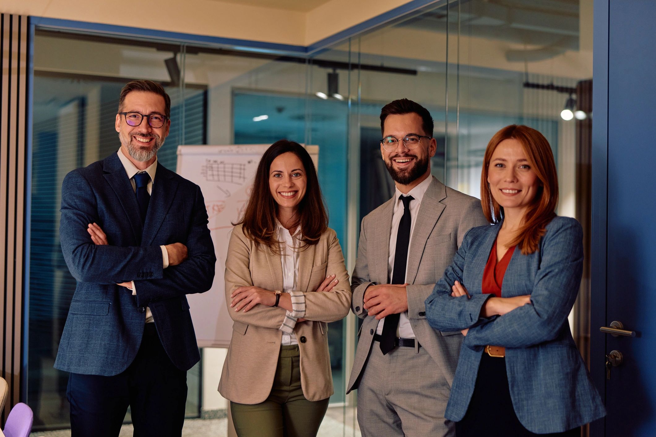 Business team testimonial