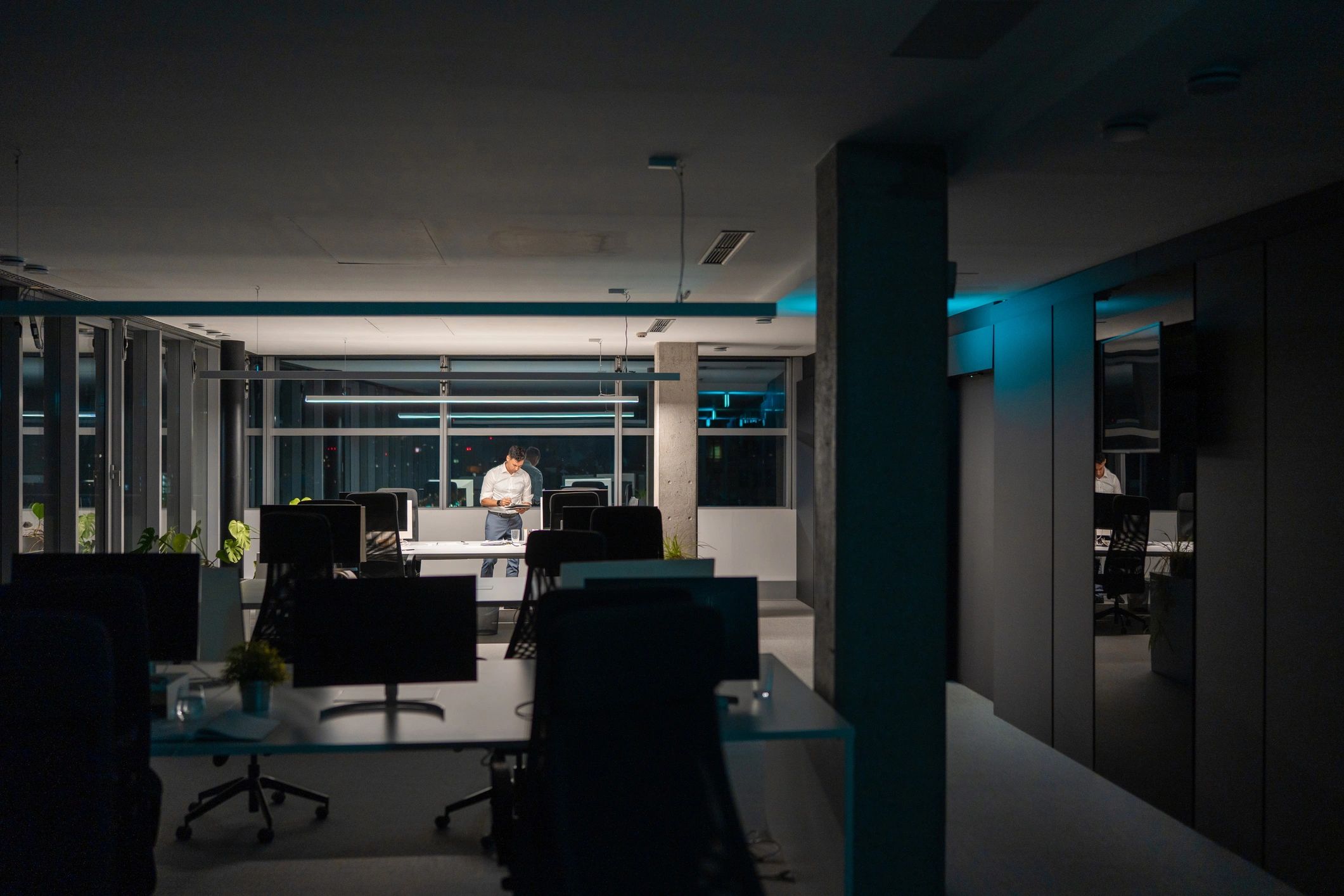 modern trading company office
